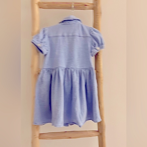 Polo by Ralph Lauren Blue Dress with Peter Pan Collar and Bloomers - Picture 4 of 5
